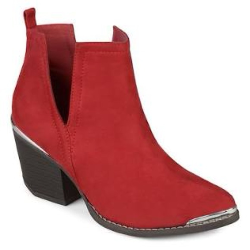 Red Ankle Western Boots